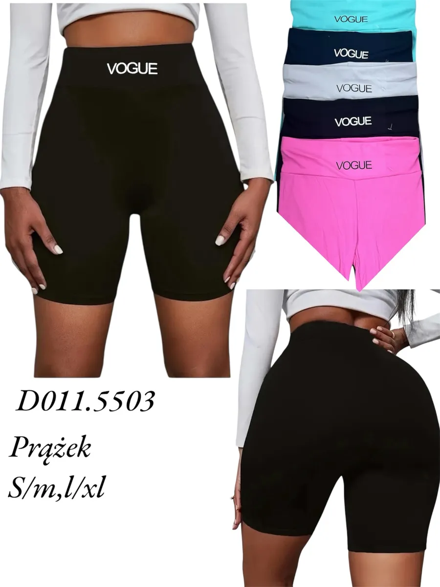 Legginsy krótkie Vogue prążkowane w różnych kolorach