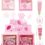 lucky model Lip Gloss różowy błyszczyk do ust 3w1 z bransoletką