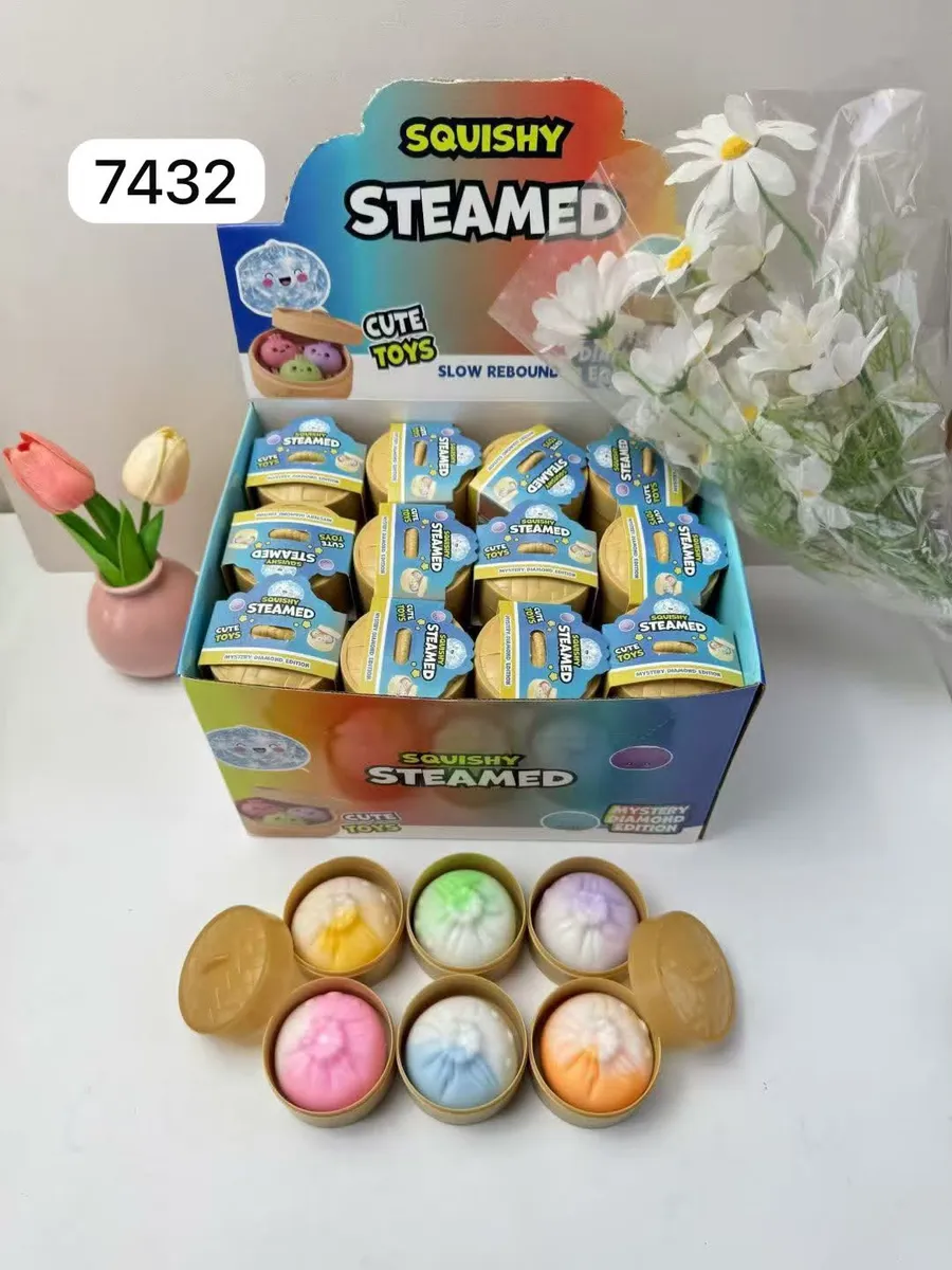 Squishy Steamed Kolorowe Antystresowe Zabawki w Pudełku