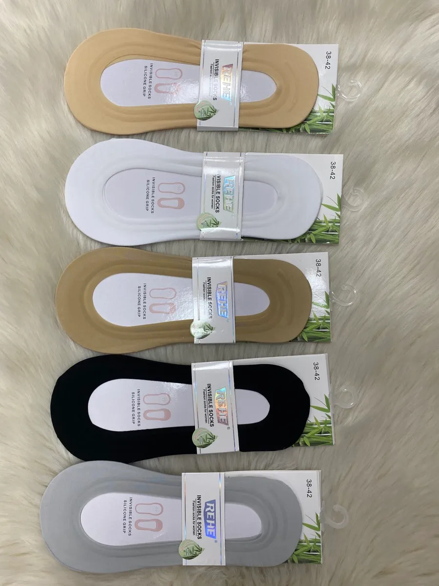 Stopki damskie REHE Invisible Socks silikon grip 38-42 mix kolorów