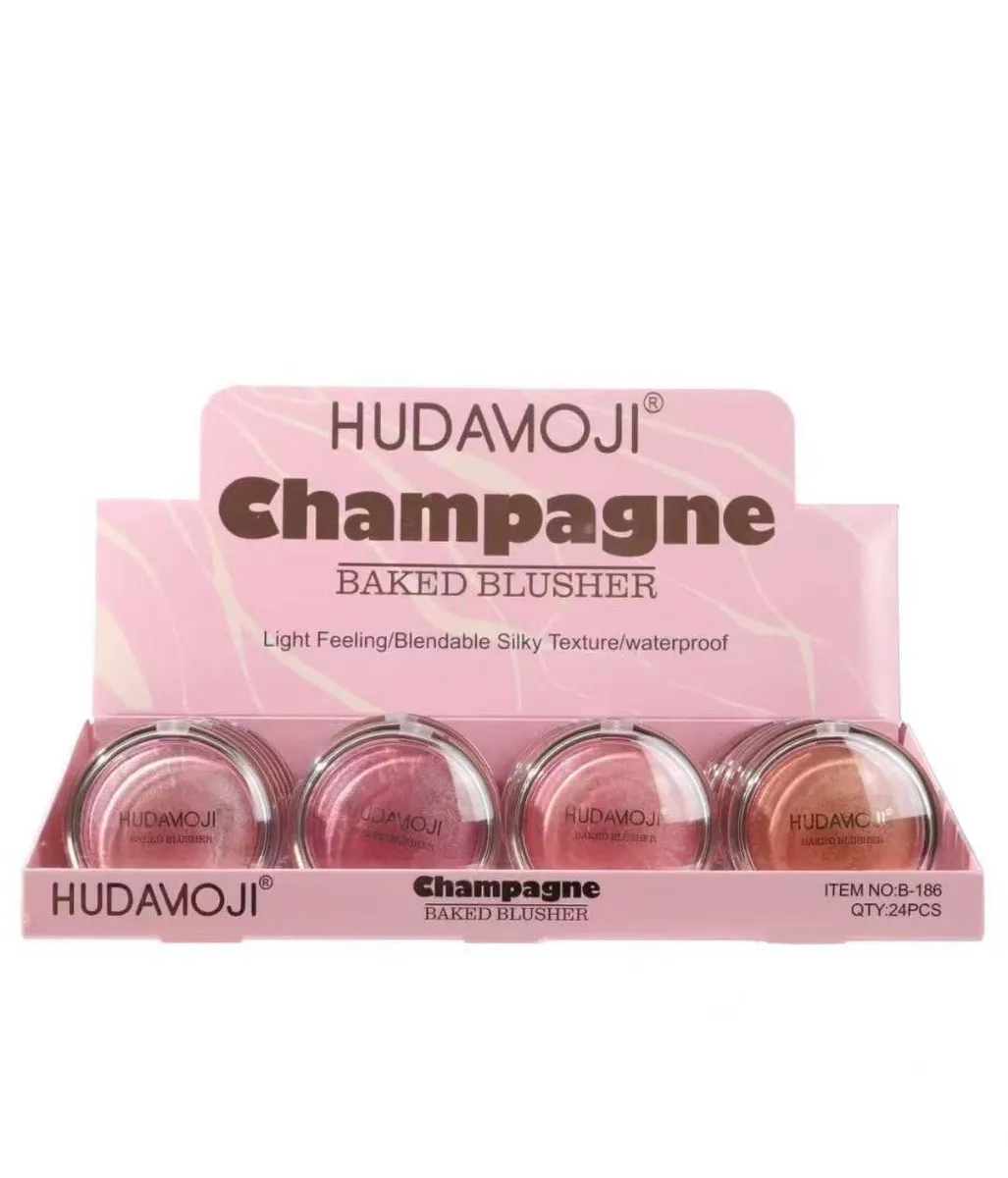HUDAMOJI Champagne Baked Blusher róż do policzków 4 kolory