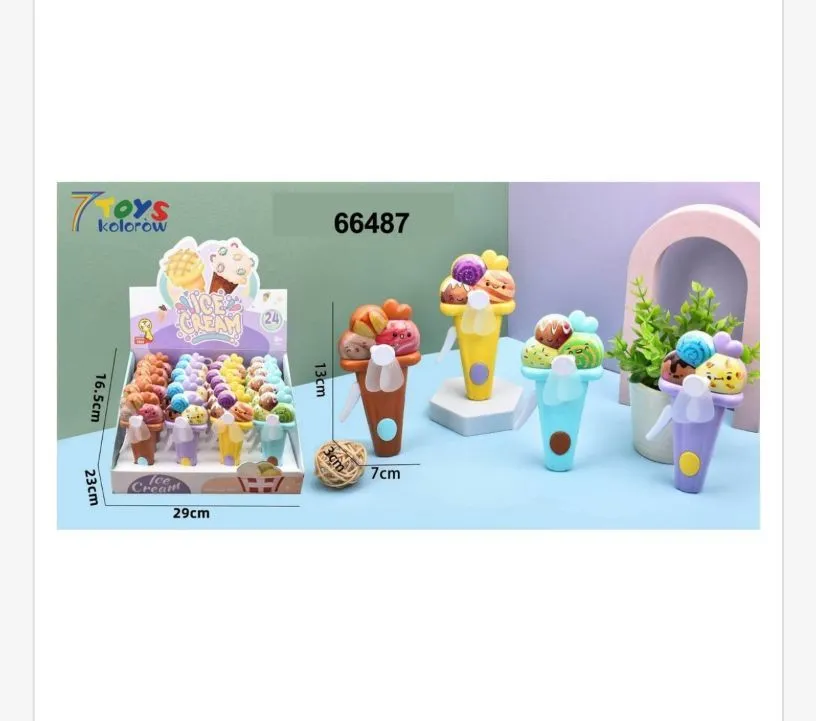 Zabawka Lód z Wiatraczkiem 7 cm Kolorowa 7Toys