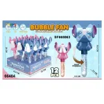 Bubble Fan wentylator do baniek mydlanych niebieski i różowy 20 cm