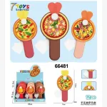 Kolorowy wentylator ręczny pizza 16 cm z uchwytem plastikowym