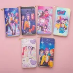 Portfel damski z nadrukiem KPOP kolorowy z zamkiem