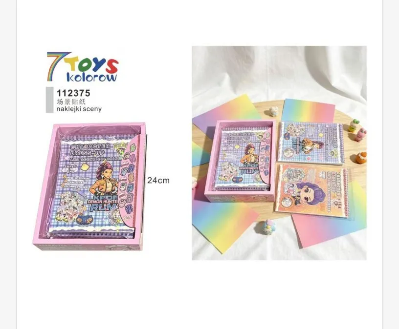 Zestaw Naklejek Sceny 7Toys Kolorowy 24cm