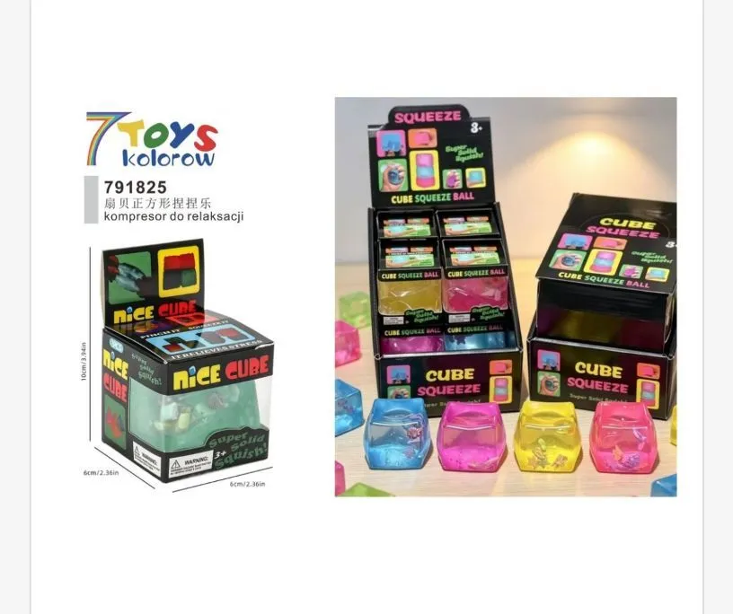 Kostka antystresowa kolorowa 7 Toys kompresor do relaksacji
