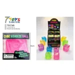 Klocki do ściskania Cube Squeeze Ball 6 cm kolorowe