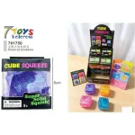Klocki do ściskania Cube Squeeze kolorowe 6 cm