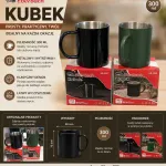 Kubek Metalowy Eberbach 300 ml Czarny i Zielony