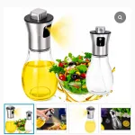 Butelka do Oleju z Atomizerem 200 ml Stal Nierdzewna i Szkło