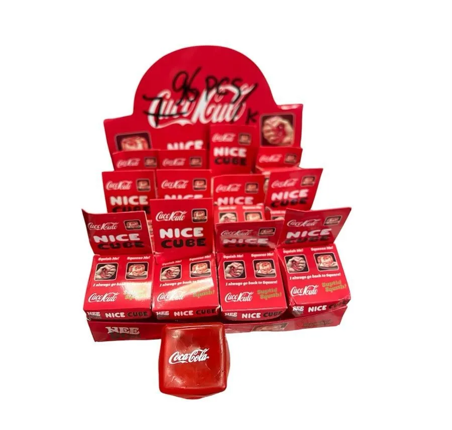 Czerwony Antystres Kostka Coca-Cola Nice Cube