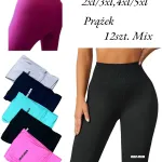 Legginsy damskie prążkowane 2XL-5XL mix kolorów