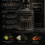 Tenacity Eau de Parfum 100 ml czarny flakon luksusowy zapach dla niej