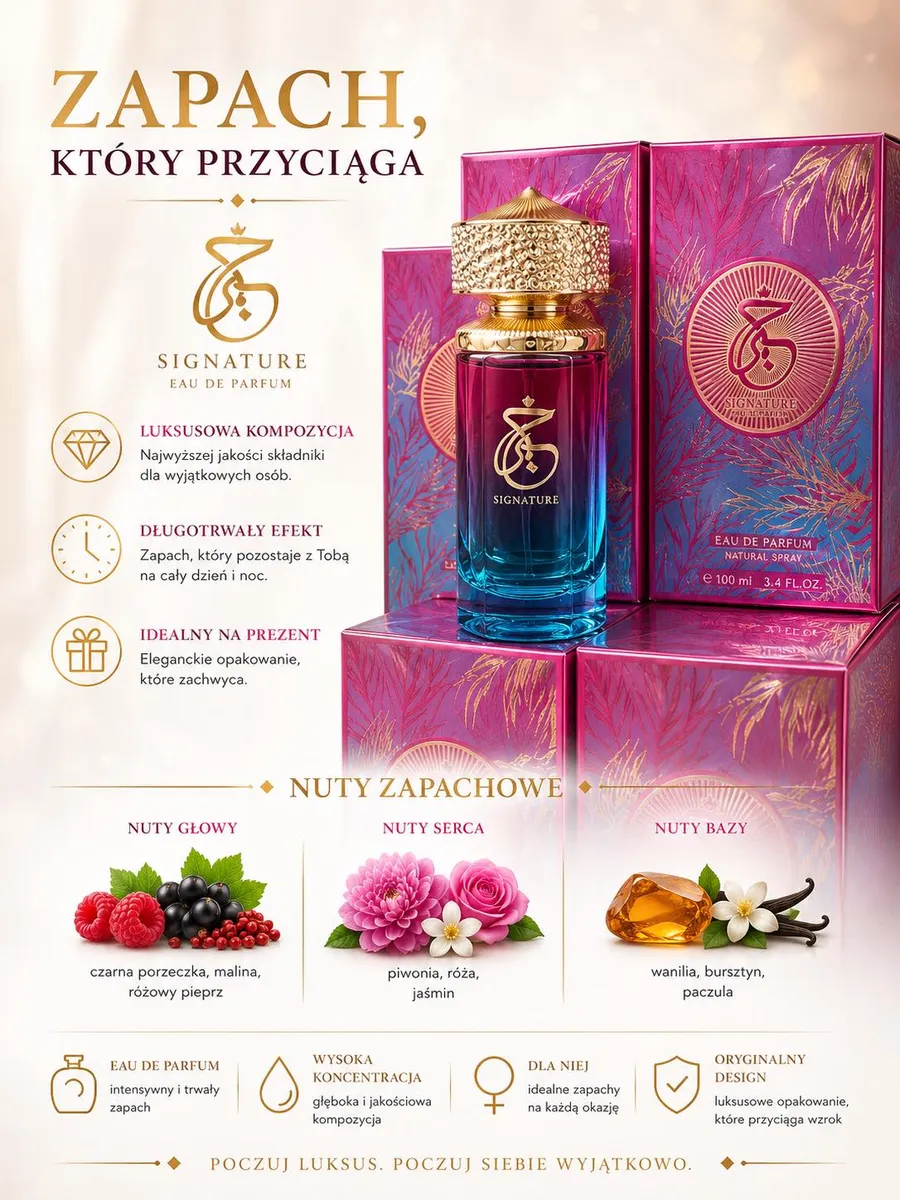Signature Eau de Parfum 100 ml luksusowy zapach damski