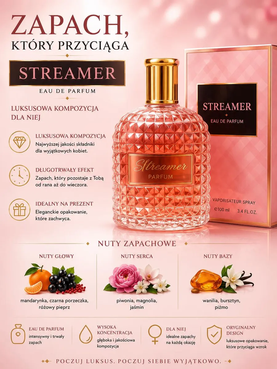 Streamer Eau de Parfum 100 ml luksusowy zapach dla niej