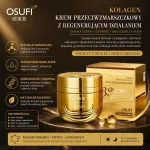 Krem przeciwzmarszczkowy OSUFI z kolagenem roślinnym i Q10 złoty
