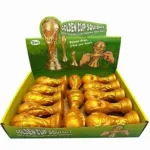 Golden Cup Squishy miękka złota piłkarska zabawka antystresowa