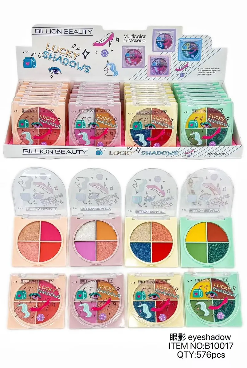 Billion Beauty Lucky Shadows paleta cieni do powiek 4 kolory