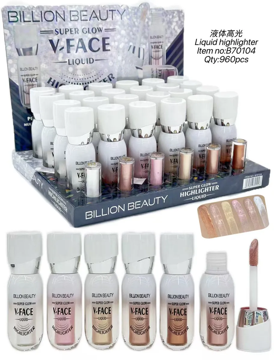 Billion Beauty Super Glow V-Face Liquid rozświetlacz płynny mix kolorów