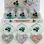 Billion Beauty Heartbeat Glow Highlighter paleta rozświetlaczy serce