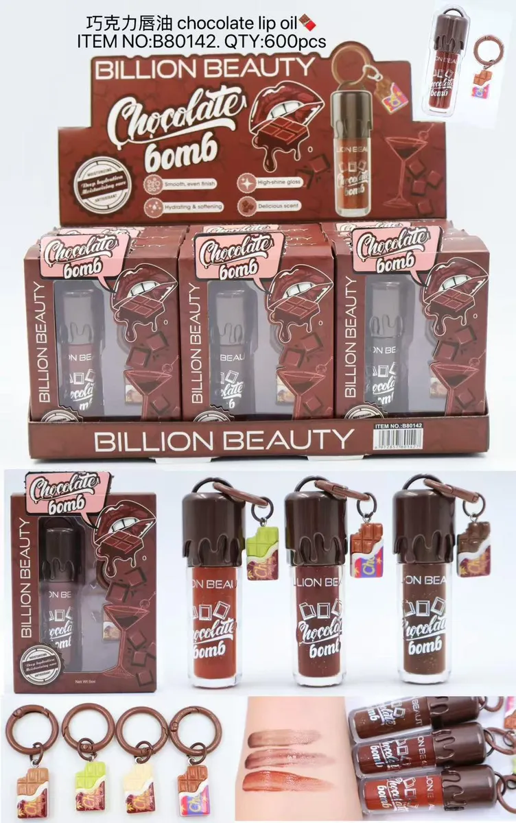 Billion Beauty Chocolate Bomb błyszczyk do ust o zapachu czekolady
