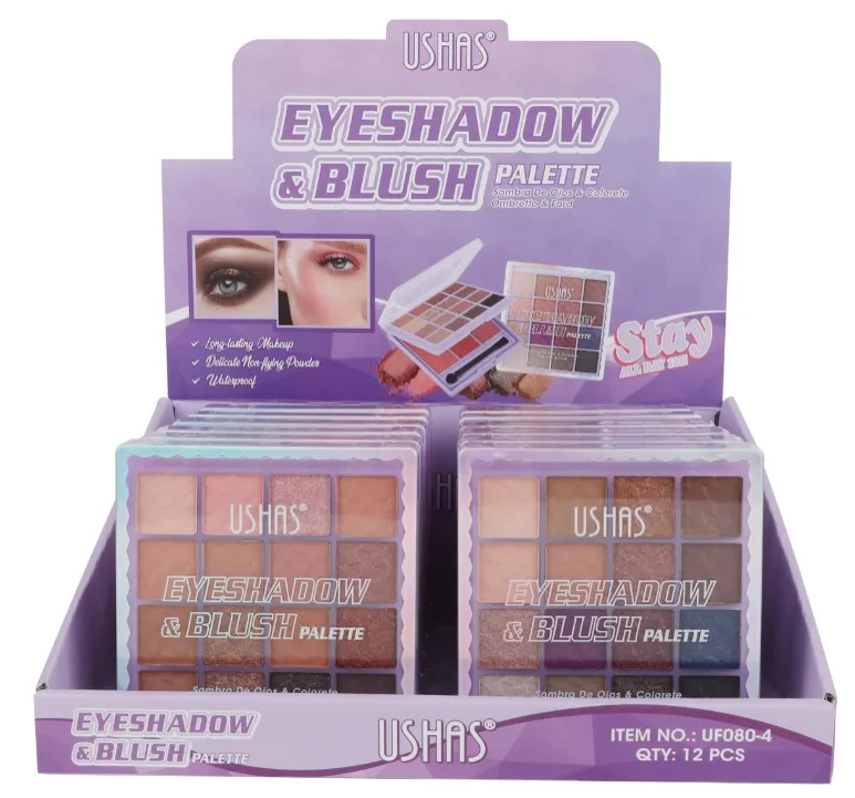 Ushas Eyeshadow & Blush Palette paleta cieni i różu do makijażu