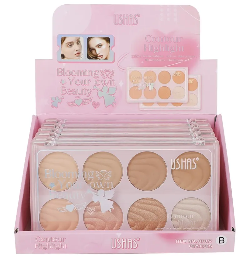 Ushas Paleta Contour Highlight do Konturowania i Rozświetlania