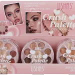 Ushas Crush Palette paleta cieni do powiek 9 kolorów nude