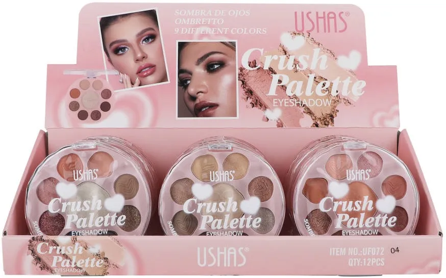 Crush Palette Eyeshadow paleta cieni do powiek 9 kolorów naturalnych