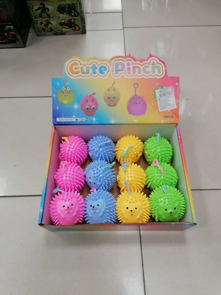 Kolorowe miękkie piłeczki sensoryczne Cute Pinch z wypustkami
