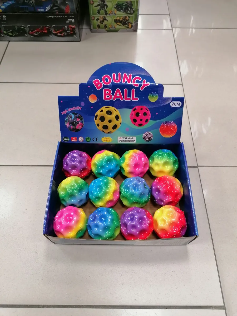 Piłka Antystresowa Bouncy Ball 7 cm Kolorowa