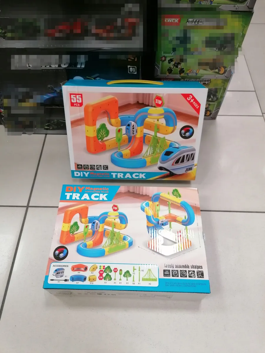 DIY Magnetic Track Zestaw Torów Kolejowych 55 elementów