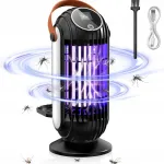 Lampa owadobójcza UV na komary i owady USB czarna z uchwytem