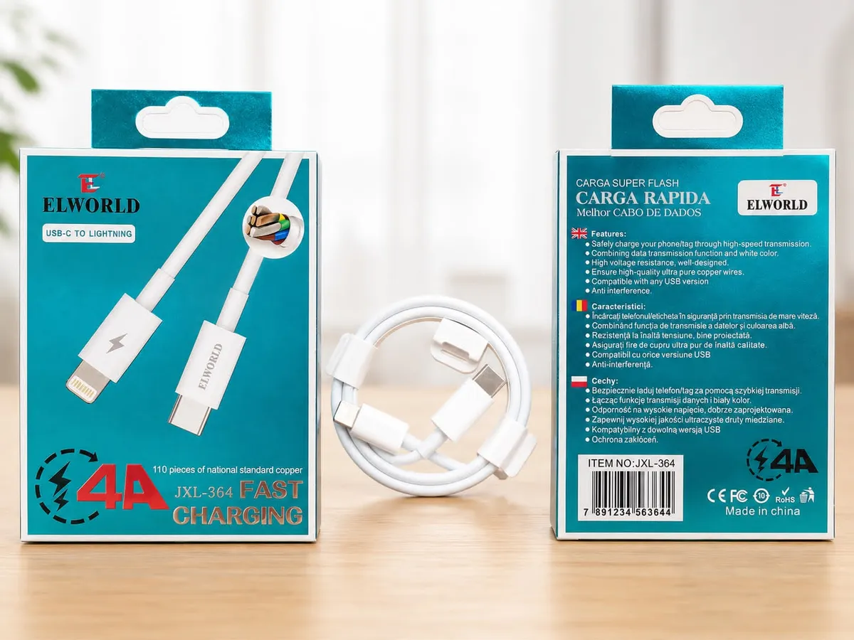 Kabel USB-C do Lightning 4A szybkie ładowanie biały