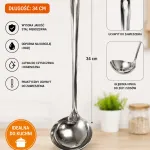 Chochla ze stali nierdzewnej 34 cm z uchwytem do zawieszenia
