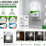 Lampka nocna LED z automatycznym czujnikiem zmierzchu do gniazdka 230V