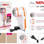 Golarka do ubrań New NOVA Lint Remover NLR-208 biała z pomarańczowym paskiem