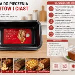 Forma do pieczenia toastów i ciast czarna marmurkowa 28,5x15x6,5 cm