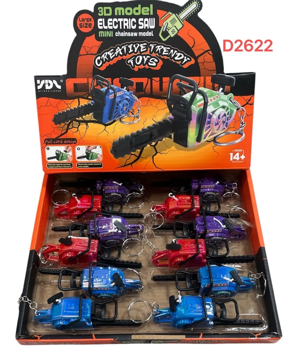 Miniaturowy brelok piła 3D model elektryczny kolorowy