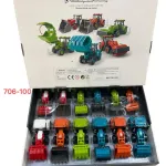 Farm Truck Zestaw Traktorów Mini Model 12 szt. Kolorowy