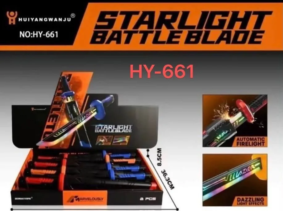 Starlight Battle Blade miecz świetlny z efektem ognia i światła