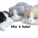 Pluszowy kot leżący mix 40 cm miękki w 4 kolorach