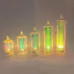 Świeczki LED dekoracyjne 5x8 cm z efektem płomienia