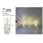 Szybka zapalniczka LED z dużą głową 9x3,5 cm przezroczysta