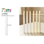 Kremowe Świece LED 27,5 cm z Iglikami 7 TOYS Kolorów