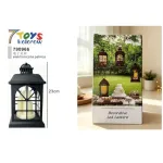 Latarnia LED dekoracyjna czarna 23 cm 7 Toys Kolorów