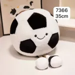 Pluszowa Piłka Nożna 35 cm z Uśmiechem i Nóżkami