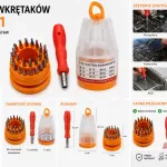 Zestaw wkrętaków precyzyjnych 31w1 CR-V do elektroniki i telefonów