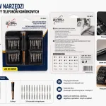 Zestaw precyzyjnych śrubokrętów 25w1 z etui do naprawy elektroniki